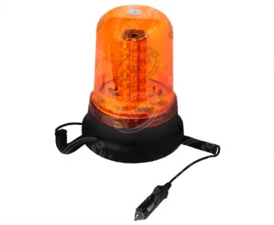 TORRETA TIPO MONTACARGAS AMBAR LUZ LED IMAN 3 FUNCIONES FLASHEO DOBLE 12V-24V RICINGTEC