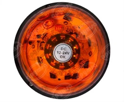 TORRETA TIPO MONTACARGAS AMBAR LUZ LED IMAN 3 FUNCIONES FLASHEO DOBLE 12V-24V RICINGTEC