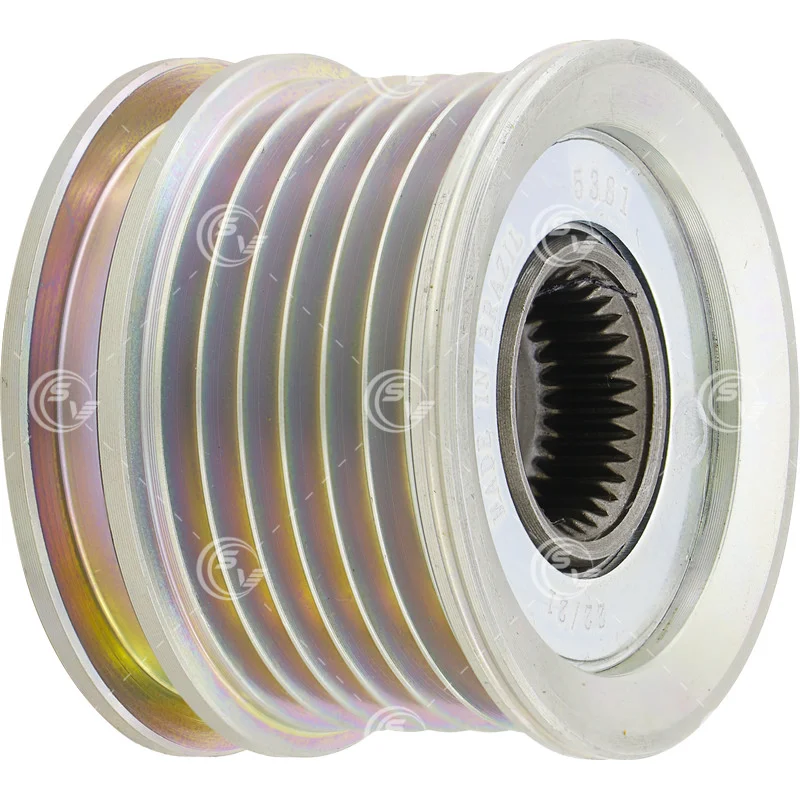 POLEA CLUTCH ALTERNADOR BOSCH SEAT CORDOBA IBIZA TOLEDO VW GOLF JETTA A4 PASSAT POLO 6 RANURAS P5381 / 24-91105 ZEN