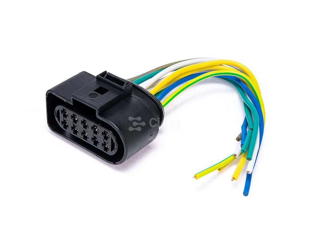 CONECTOR PARA FARO PRINCIPAL VW GOLF JETTA A4 SEAT IBIZA CAL 14 10 CABLES 38967 TOTAL