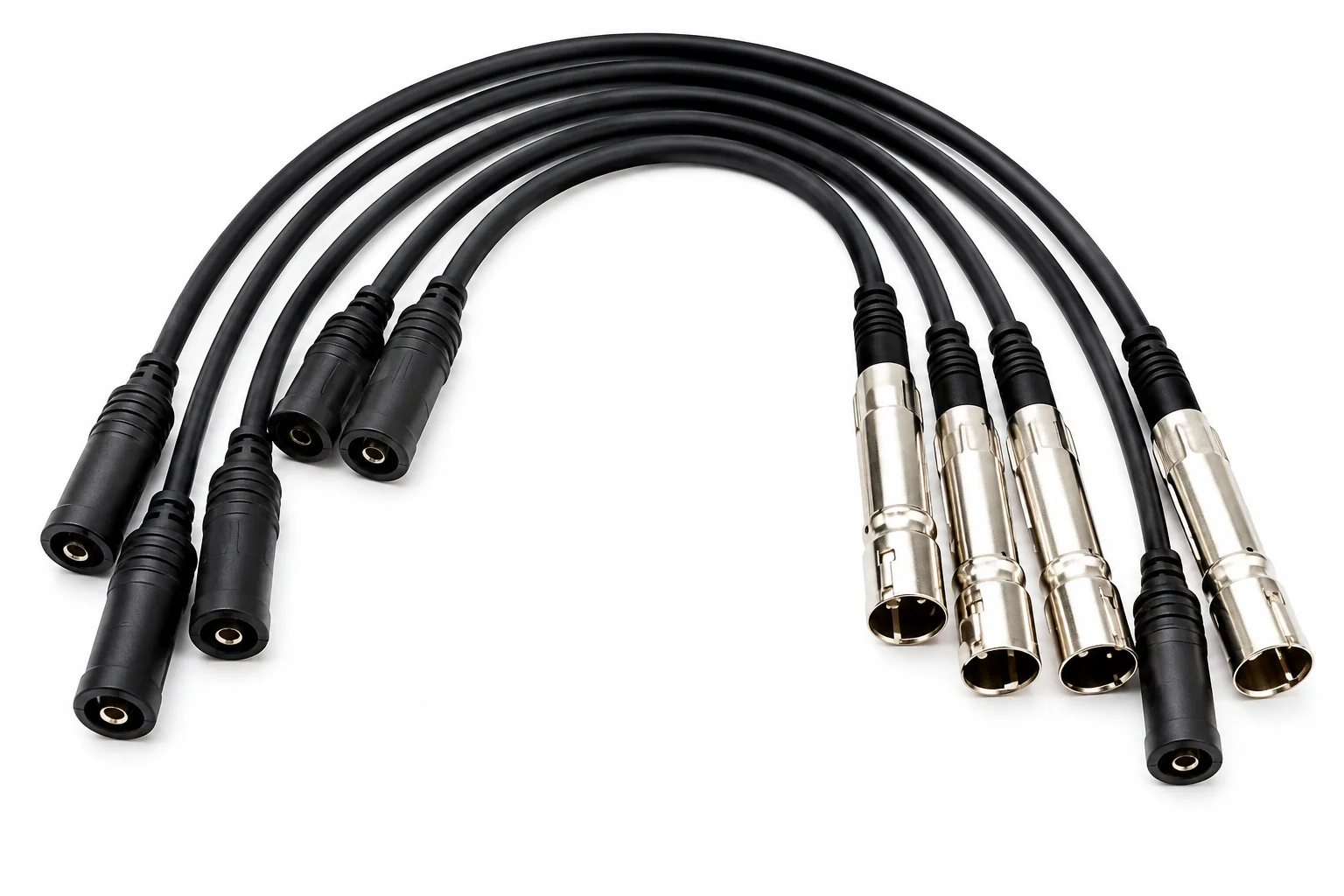 CABLE PARA BUJIAS VOLKSWAGEN CARAVELLE / PANEL / COMBI (RADIADOR) 1990-2002 4 CIL 1.8 LT, VOLKSWAGEN DERBY 1994-2007 4 CIL 1.8 LT (TIPO ORIGINAL), VOLKSWAGEN GOLF 1988-1994 4 CIL 1.8 LT, VOLKSWAGEN JETTA 1994-1997 4 CIL 1.8 LT, VOLKSWAGEN FURGONETA 2003-2006 4 CIL 1.8 LT 8HY-197 GARLO